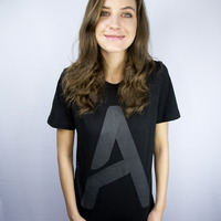 Black Adopteen "A" T-Shirt - Thumbnail 1