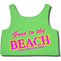 Gone To The Beach Ladies Crop Tank # 726 - Thumbnail 2