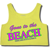 Gone To The Beach Ladies Crop Tank # 726 - Thumbnail 3
