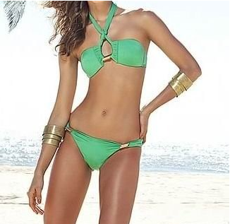 Dolly Fringe Strapless Bikini