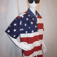 Vintage Carolina Colours Flag Top Size 1x - Thumbnail 1