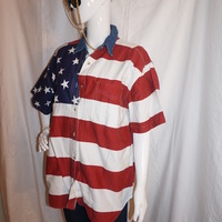 Vintage Carolina Colours Flag Top Size 1x - Thumbnail 2