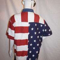 Vintage Carolina Colours Flag Top Size 1x - Thumbnail 3