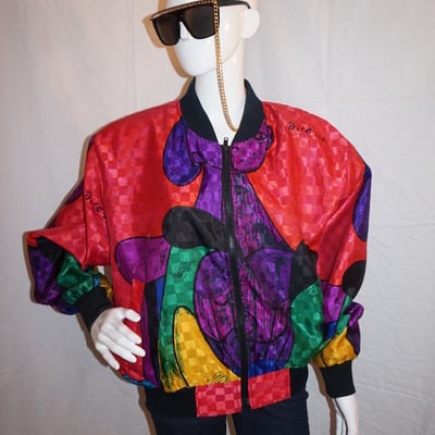 Vintage rainbow collection picasso bomber size xl
