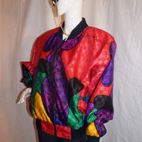Vintage Rainbow Collection Picasso Bomber Size XL - Thumbnail 2