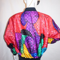 Vintage Rainbow Collection Picasso Bomber Size XL - Thumbnail 3