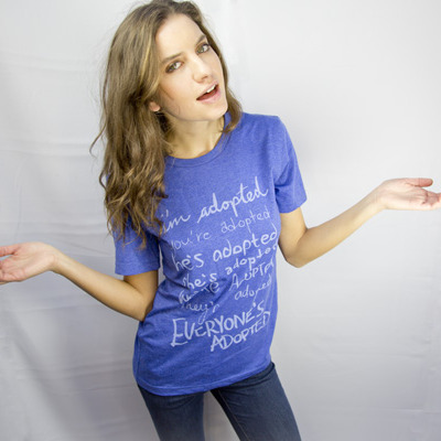 Everyone's adopted t-shirt - blue