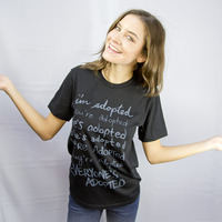 Everyone's Adopted T-shirt - Black - Thumbnail 1