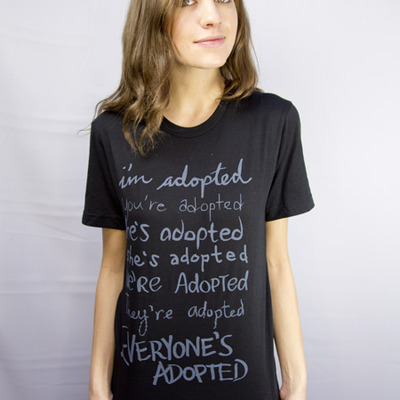 Everyone's adopted t-shirt - black
