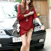 Loose Batwing Oversized Sweater - Thumbnail 2