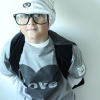 Striped White & Gray Beanie Hat - Thumbnail 1