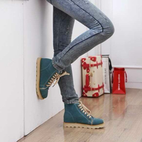 Leather Ankle Boots - Thumbnail 1