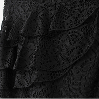 Black Ruffle Jumpsuit - Thumbnail 4