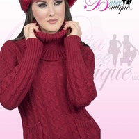 *Tabitha* turtleneck maxi dress  - Thumbnail 1