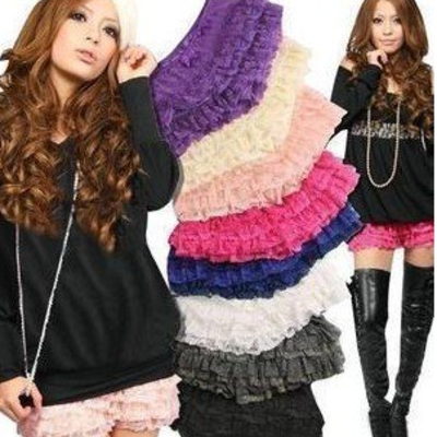 Lace shorts leggings