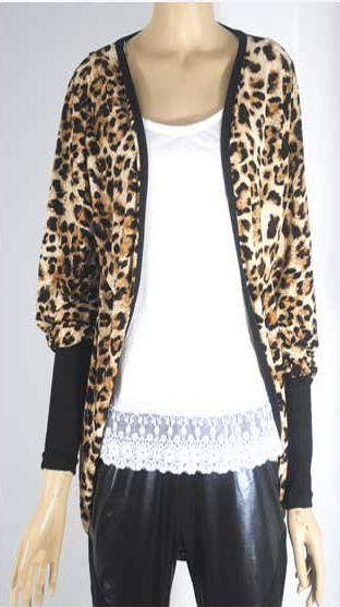 Leopard Long Coat Outwear