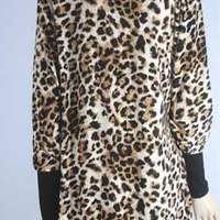 Leopard Long Coat Outwear - Thumbnail 1