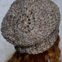 Chunky Slouch Hat - Beige/Grey-2