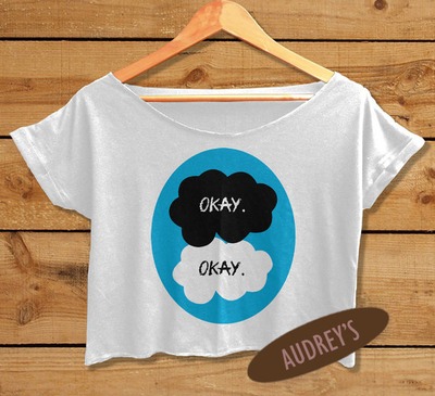 the fault in our stars shirt women crop tee okay okay