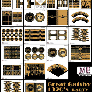 1920's Party, Gatsby Invitations, Art Deco Birthday, Flapper Birthday, 1920's invitation, Party invitations, Adult Party