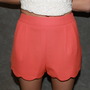CORAL SCALLOPED SHORTS-1