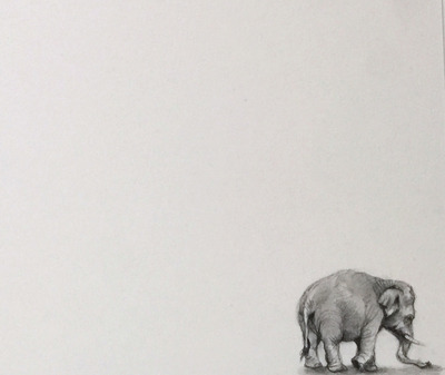 Tiny Tiny Elephant Print