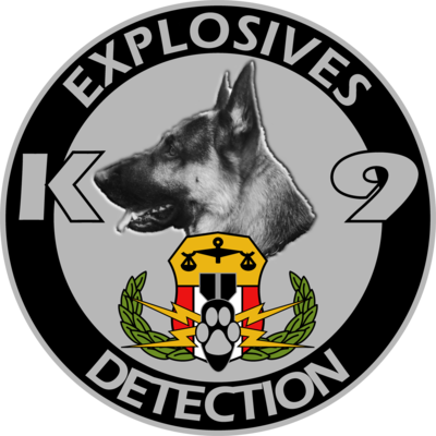 Explosives detection k-9 dog decal - Thumbnail 3