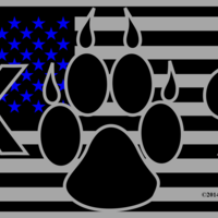 American K-9 Flag Vinyl Patch - Thumbnail 3