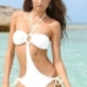 Blue Spotted One-Piece Swimsuit - Thumbnail 3