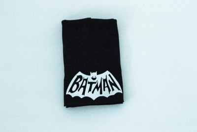 Organic Batman Beanie Hat  Monochrome