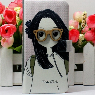 Iphone 5 3d girl leather wallet case  - Thumbnail 3