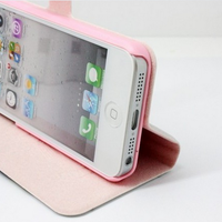 iPhone 5 3D Girl Leather Wallet Case  - Thumbnail 1