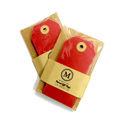 Red Parcel Gift Tags