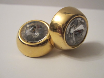The bling nugget studs (clip on earrings)