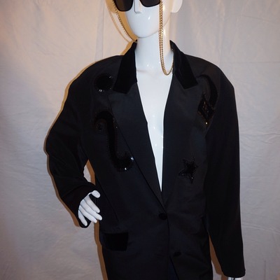 Vintage i.b. diffusion black blazer size 2x