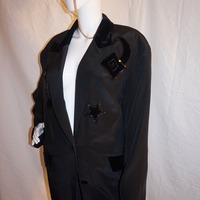 Vintage I.B. diffusion Black Blazer Size 2x - Thumbnail 2