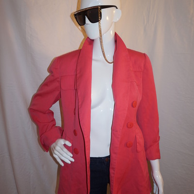 Vintage pink double button blazer size size s-m