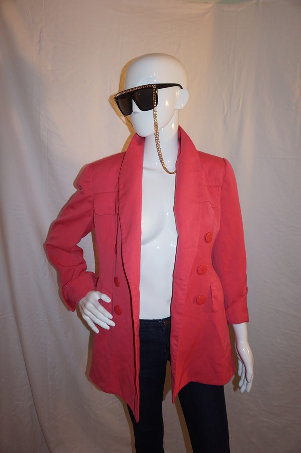 Vintage Pink Double Button Blazer Size Size S-M
