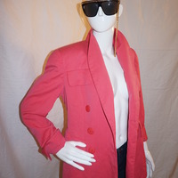Vintage Pink Double Button Blazer Size Size S-M - Thumbnail 1