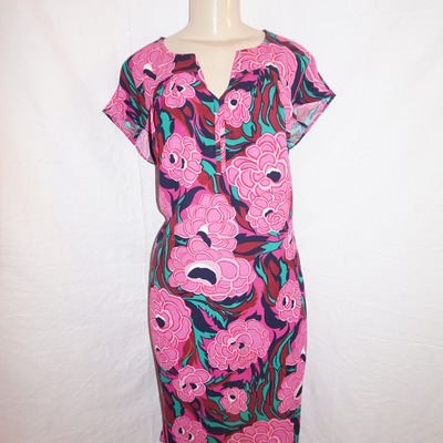 Vintage talbots pink floral dress size 1x