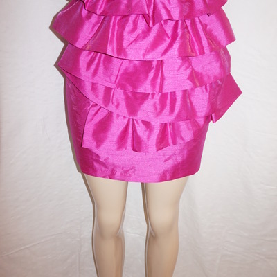 Vintage fumblin gee pink ruffle skirt size l