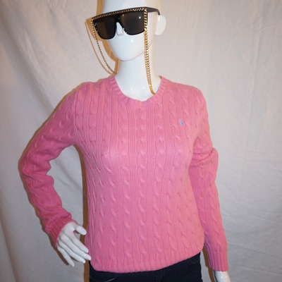 Vintage ralph lauren pink sweater size s