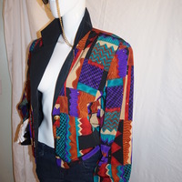Vintage Vital Elements Aztec Print Jacket Size XL - Thumbnail 2