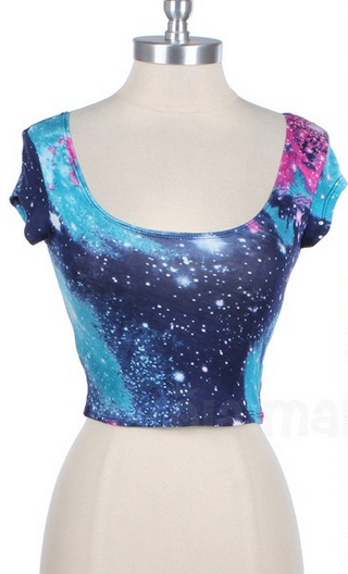 Galaxy Crop Top