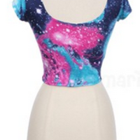 Galaxy Crop Top - Thumbnail 1