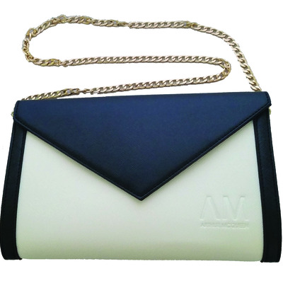 Carmen clutch (ebony/ivory)