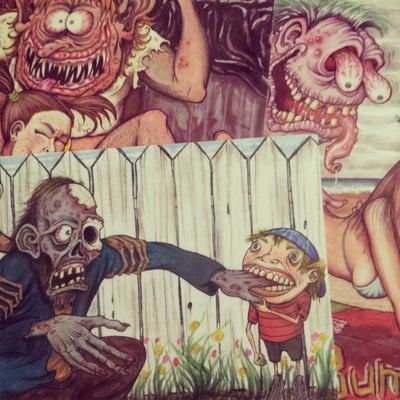 Monster love (set of three postcards)