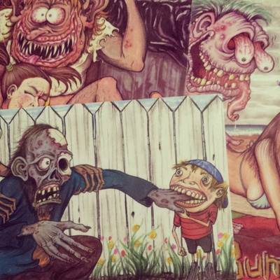 Monster love (set of three postcards)