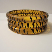 NEW Amber Tigress Bangle Set - Thumbnail 1