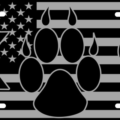 American k9 flag license plate - Thumbnail 3